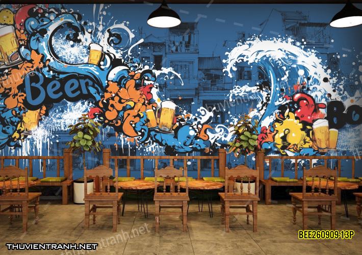 Tranh dán tường Quán Bia, Quán Nhậu- BEE260909-13P - Kết quả tìm kiếm tranh tường